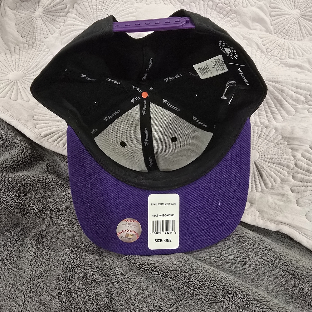 Purple and Black Baseball Cap